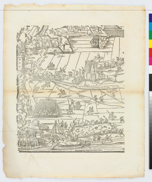 PLATE FROM THE SERIES "SIEGE OF FRANKFURT"
