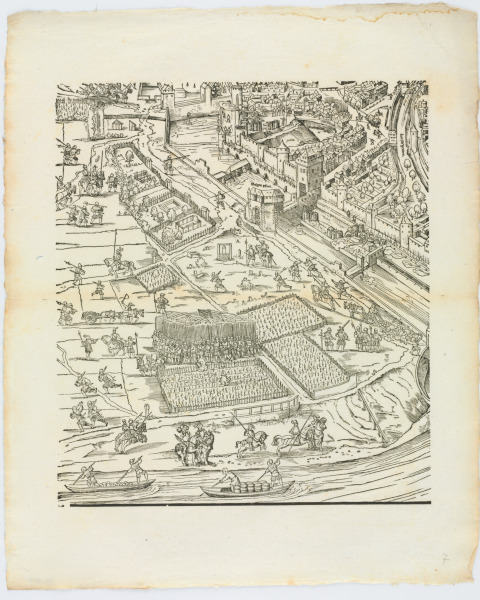 PLATE FROM THE SERIES "SIEGE OF FRANKFURT"