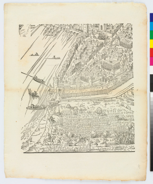 PLATE FROM THE SERIES "SIEGE OF FRANKFURT"