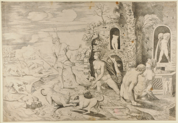 DIANA AND HER NYMPHS BATHING