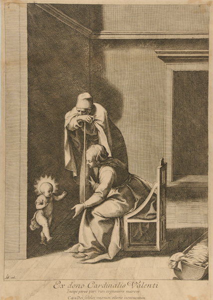 THE VIRGIN TEACHING THE CHILD TO WALK