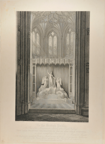 THE MONUMENT IN MEMORY OF PRINCESS CHARLOTTE OF WALES AND SAXE COBURG