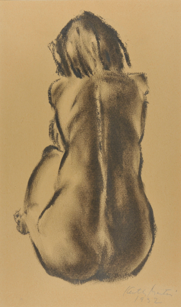 SEATED NUDE #13, BACK VIEW