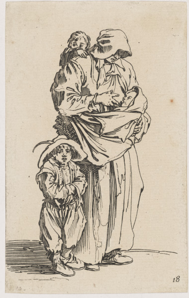 THE MOTHER AND THREE CHILDREN