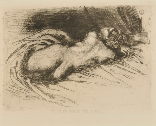 STUDY OF A NUDE SEEN FROM BEHIND