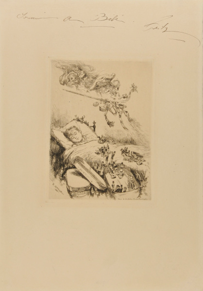 CHILD DREAMING OF HER TOYS