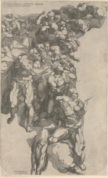 GROUP OF SAINTS FROM MICHELANGELO'S LAST JUDGEMENT