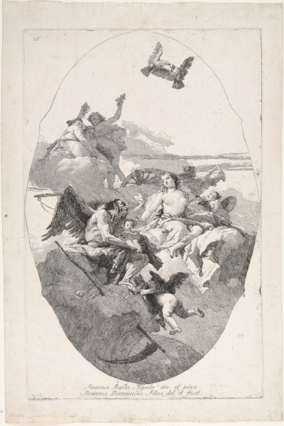 VENUS ENTRUSTING AN INFANT TO TIME