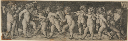 FIFTEEN NUDE CHILDREN DANCING