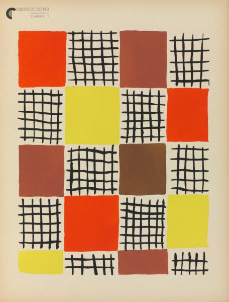 Plate 7 from the portfolio “Compositions, Couleurs, Idées”