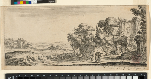 PILGRIMS STUDYING RUINS