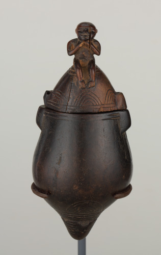 Flask with Figurative Lid