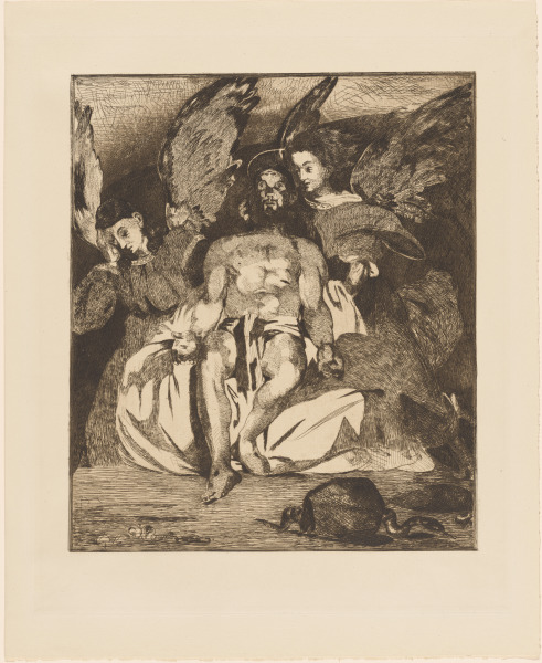 DEAD CHRIST WITH ANGELS