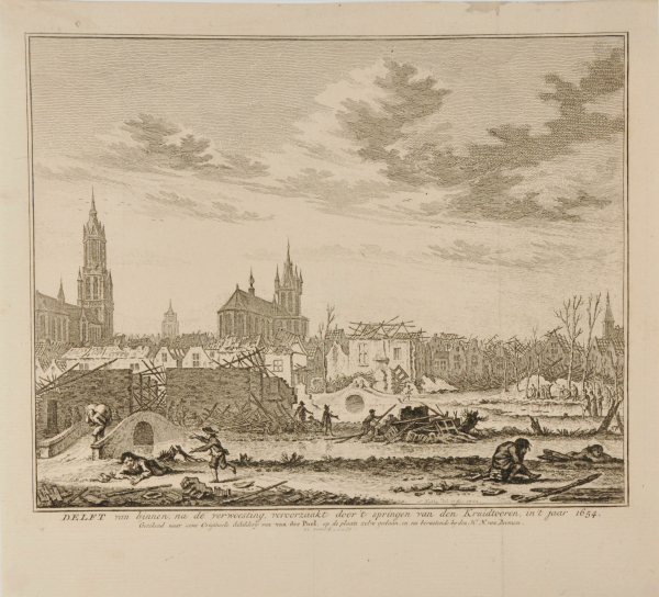 DELFT AFTER BEING SACKED, 1654