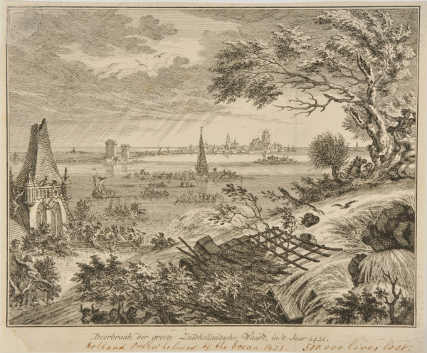 HOLLAND OVERWHELMED BY THE OCEAN IN 1421