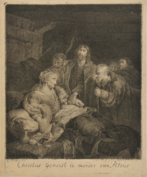 CHRIST BLESSES THE MOTHER OF PETER