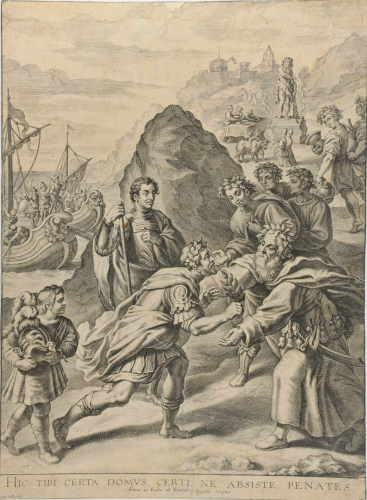 ÆNEAS WELCOMED BY KING EUANDRUS AT THE SITE OF ROME