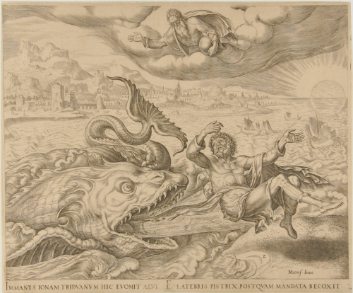 JONAH CAST ON SHORE BY THE WHALE