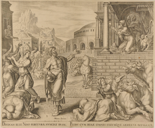 THE PEOPLE OF NINIVEH REPENTING UPON HEARING THE PROPHESIES OF JONAH