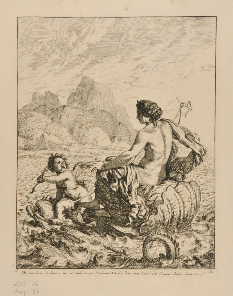 Venus and Cupid: The Four Elements, Water