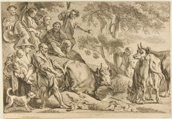 CACUS STEALING THE CATTLE OF HERCULES