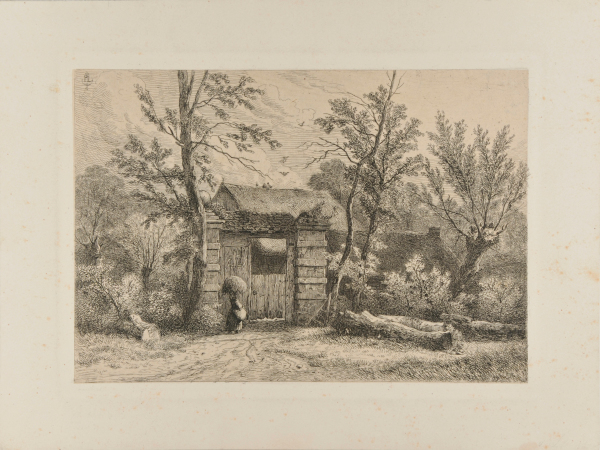 PEASANT COTTAGE AMONG THE TREES