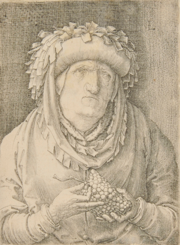 OLD MAN WITH GRAPES
