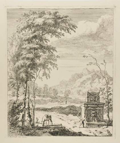 MULETTER BY THE FOUNTAIN