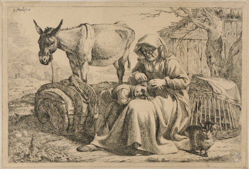 OLD WOMAN AND BOY