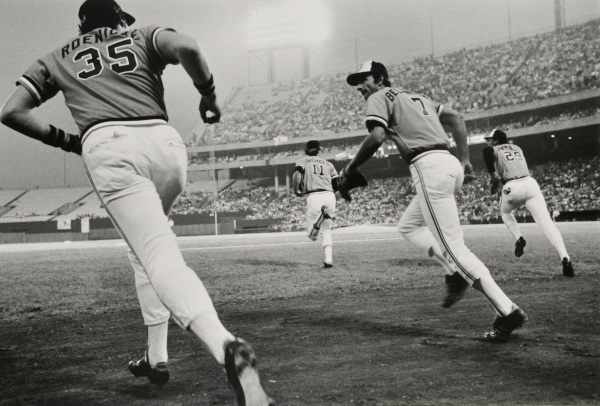 ORIOLE GAME AT MEMORIAL STADIUM, BALTIMORE.