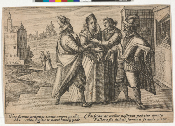 Tres sumus, ardentes unius amore puellae