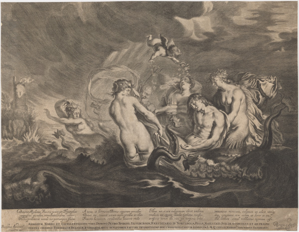 LEANDER CARRIED BY NEREIDS