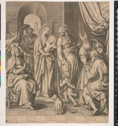 HOLY FAMILY WITH SAINTS ELIZABETH AND JOHN