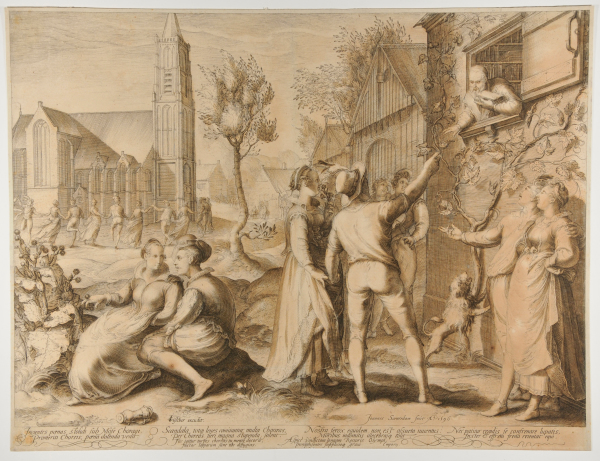 YOUNG COUPLES CELEBRATING AND DANCING