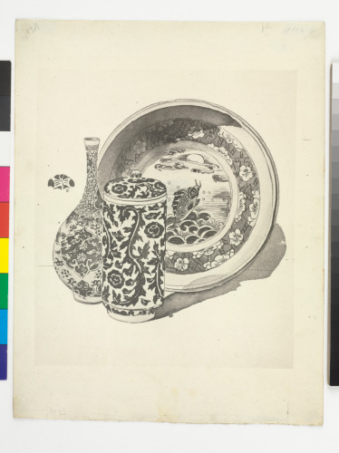 GLOBULAR BOTTLE, CYLINDRICAL-SHAPED POT, AND SHALLOW BOWL