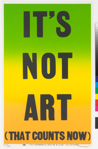 IT'S NOT ART