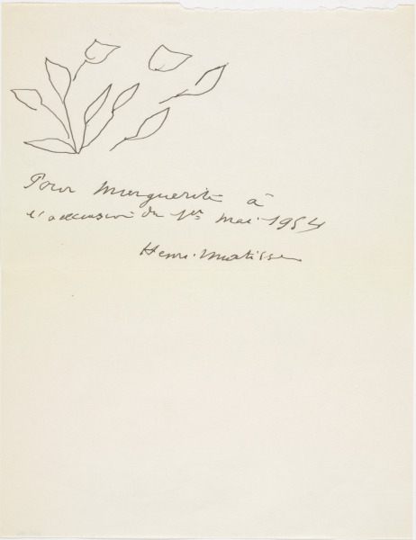 FLORAL SKETCH FOR MARGUERITE