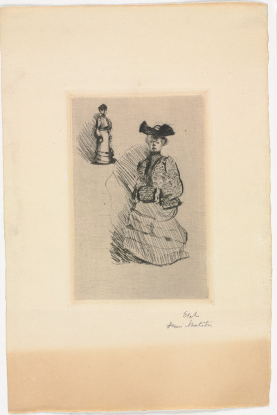 TWO WOMEN IN STREET CLOTHES