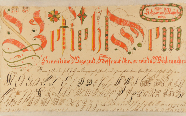 Vorschrift (Hand-Writing Sample)