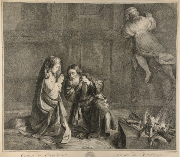 THE ANGEL ASCENDING IN THE FLAMES OF MANOAH'S SACRIFICE