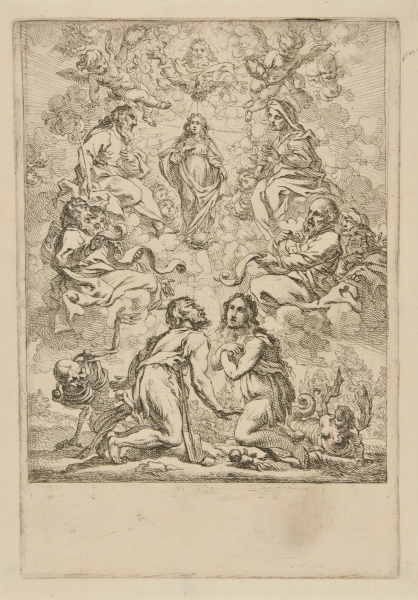 THE VIRGIN IN GLORY, SURROUNDED BY SAINTS