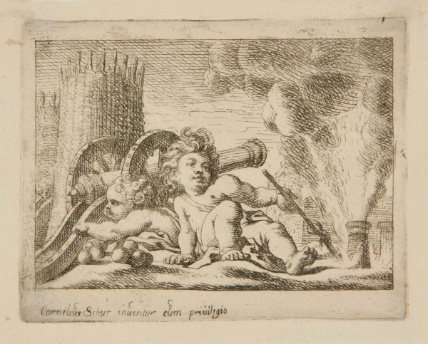 TWO CHILDREN WITH A CANNON