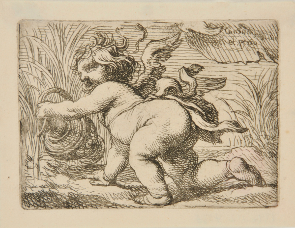 PUTTO KNEELING, POURING WATER FROM AN URN