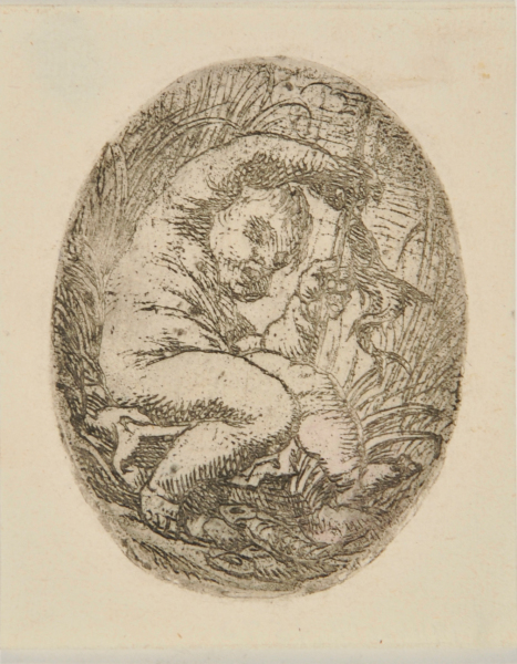 Child with Fishing Rod and Fish