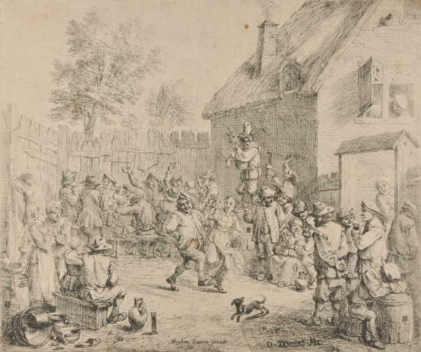 THE PEASANT DANCE IN THE TAVERN YARD