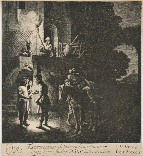 THE GOOD SAMARITAN PAYING THE INNKEEPER