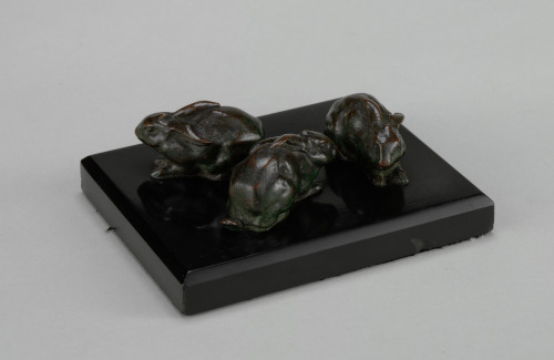 THREE RABBITS WITH FOLDED EARS