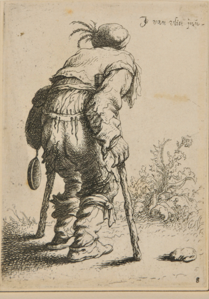 BEGGAR ON TWO CRUTCHES