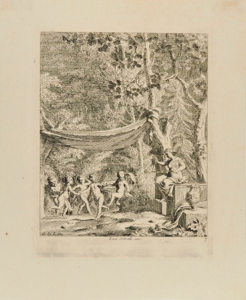 FIVE PUTTI DANCING TO THE MUSIC OF A TRIANGLE