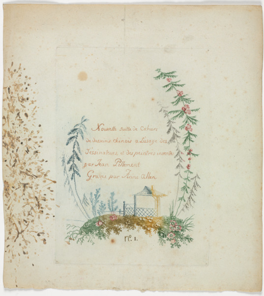 PLATE FROM THE SERIES "NEW SUITE OF NOTEBOOKS OF CHINESE DESIGNS FOR THE USE OF DESIGNERS AND PAINTERS"